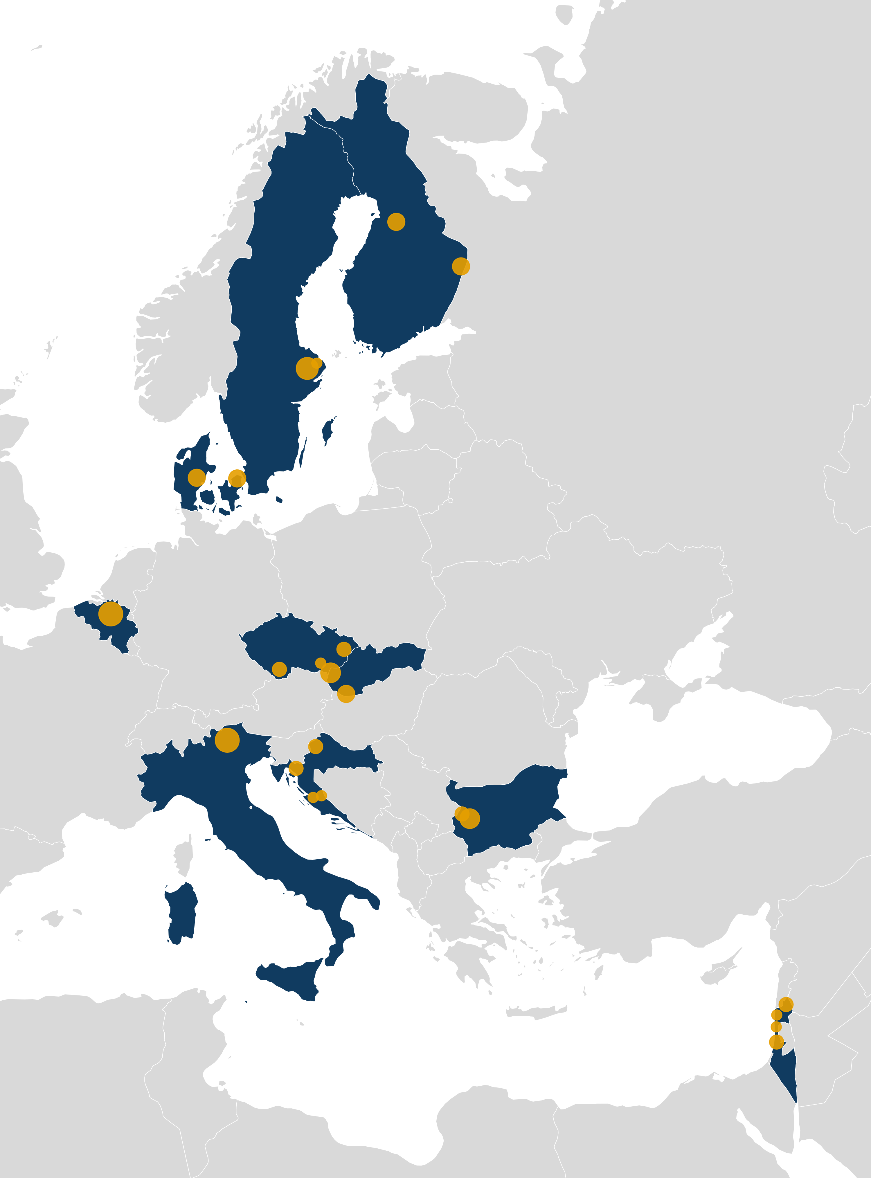 Map of the pondscapes with BiodivPond core pond sites sampled in 2026